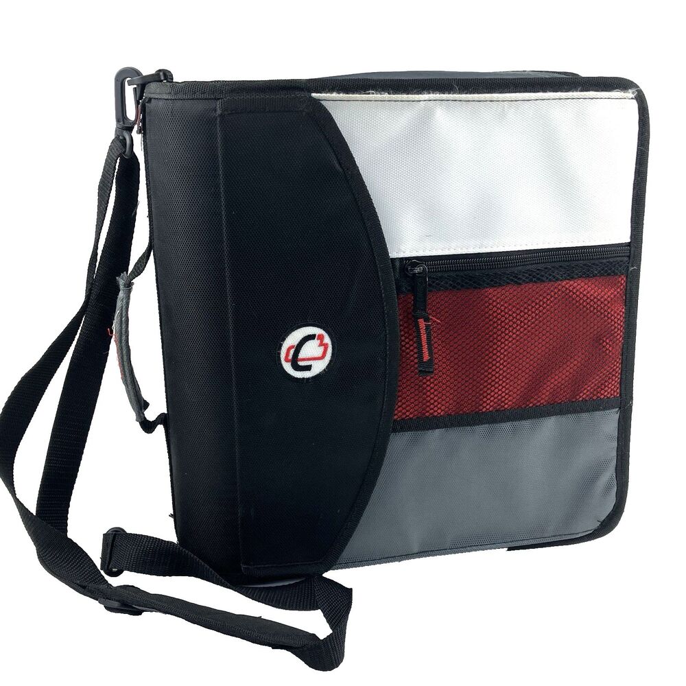 Case It Zipper 3-Ring Binder Built-In 5 Tab File & Gusset Zipper 3" Round Rings